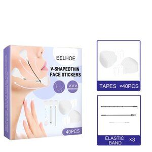 EELHOE Face Lift Tape, 40PCS Invisible Instant Face Lift Sticker - NWT